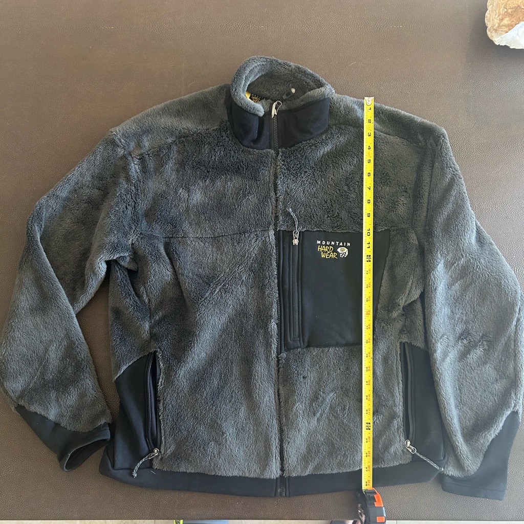 Mountain Hardwear Men's Charcoal Performance Fleece Jacket Xxl